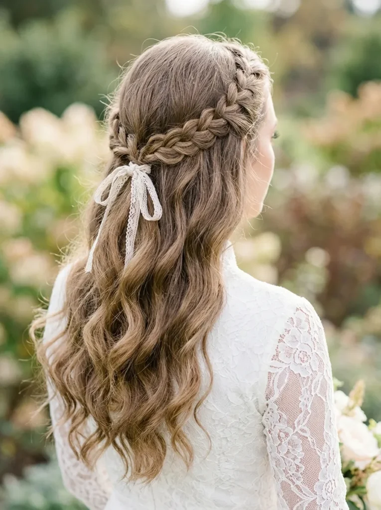 Half Up Braided Tie