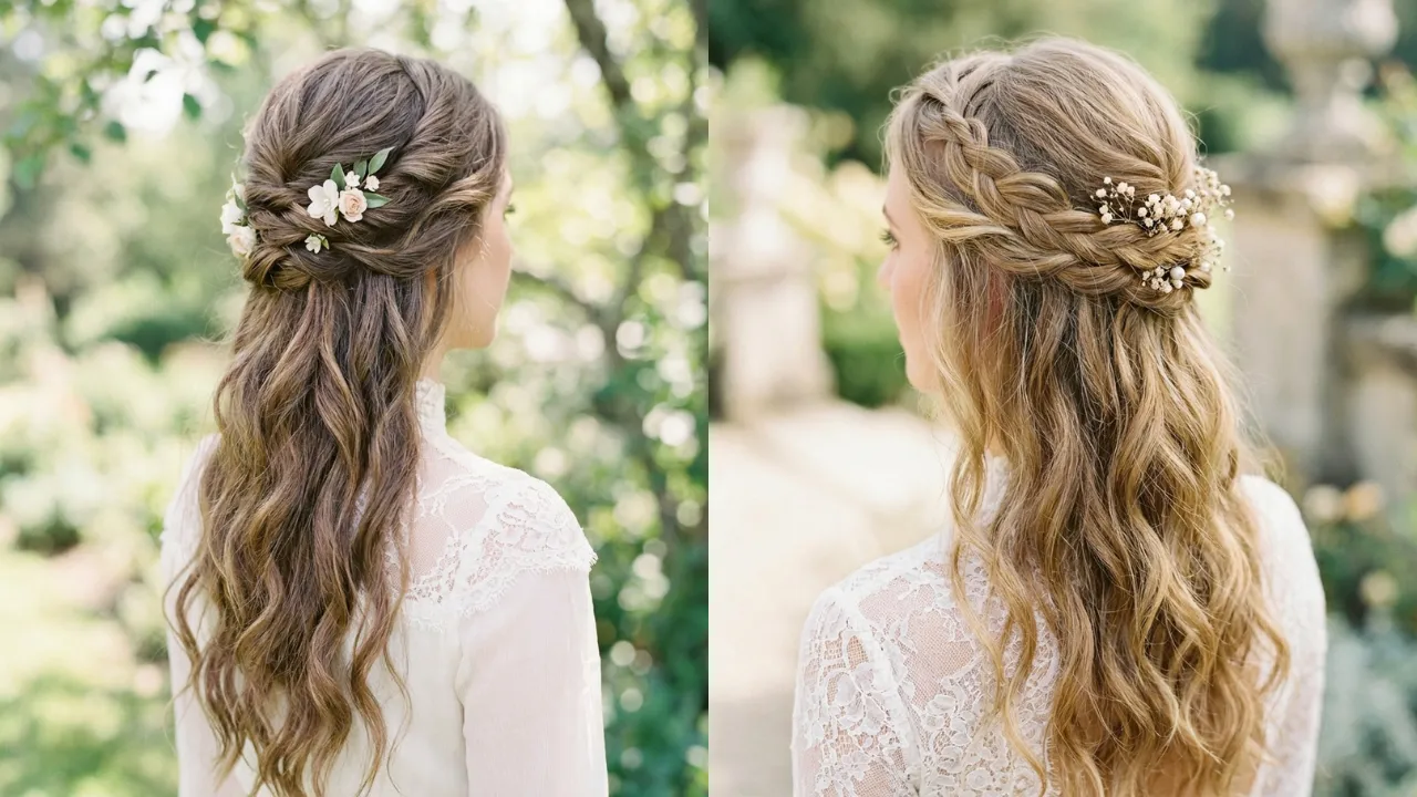 Half Up Half Down Wedding Styles