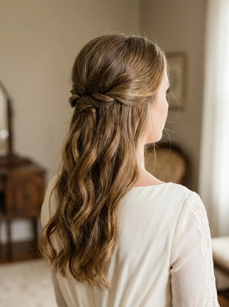 Half Up Low Twist Pin