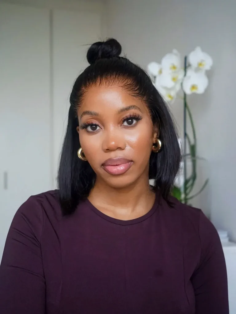 Half-Up Sleek Bob