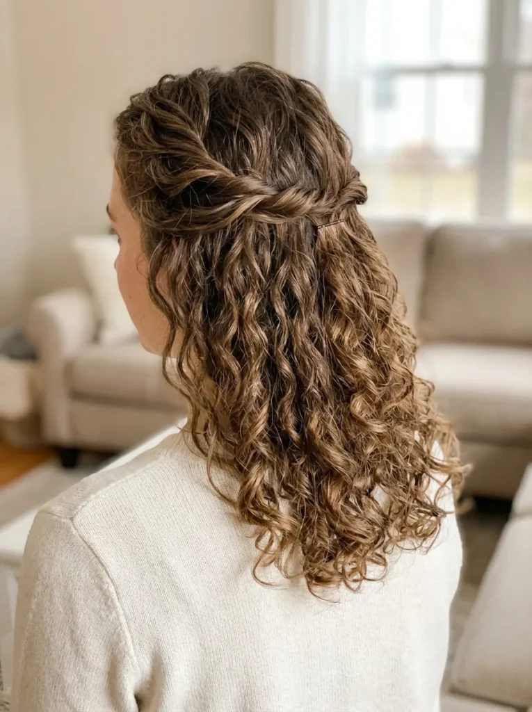 Half-Up Twist Crown