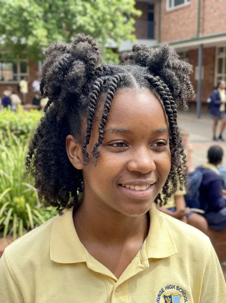 Half-Up Twist Puffs