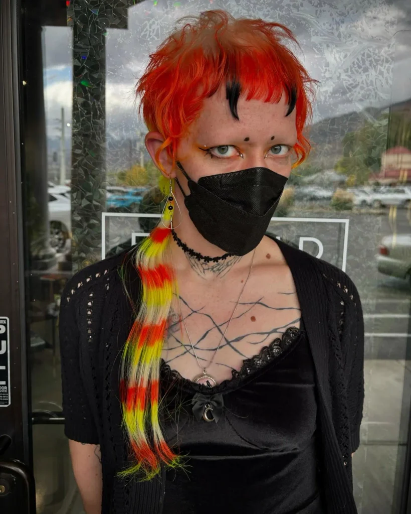 Halloween Neon Braid Ponytail