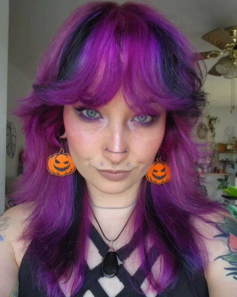 Halloween Pumpkin Shag Cut