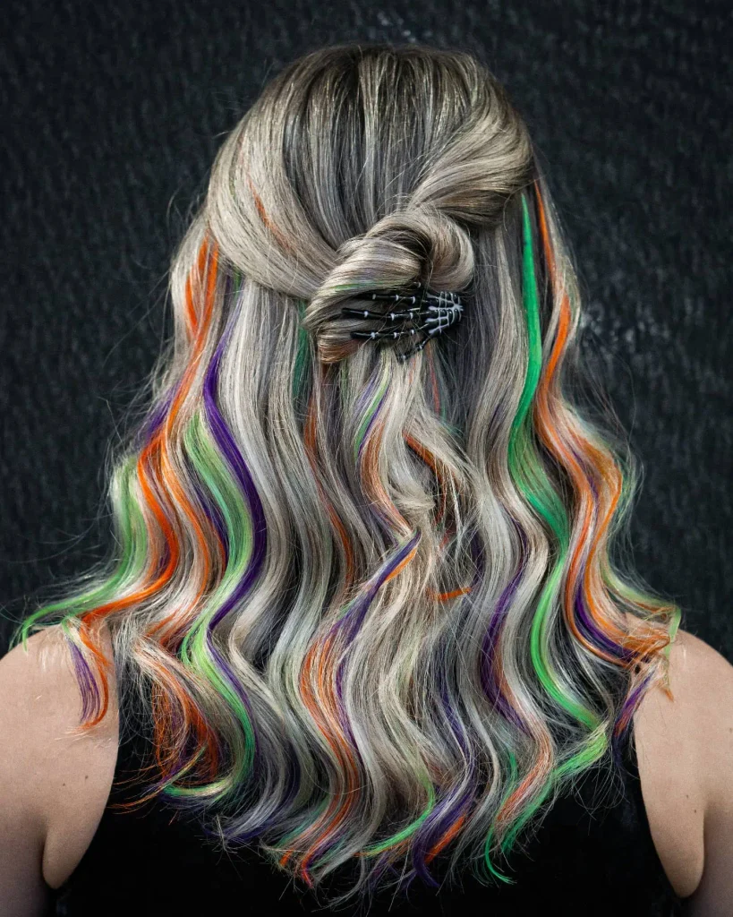 Halloween Rainbow Ribbon Waves