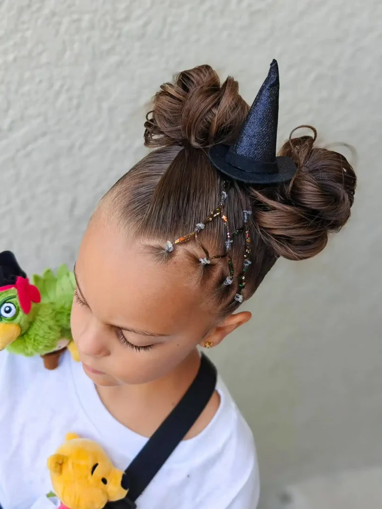 Halloween Witchy Double Buns