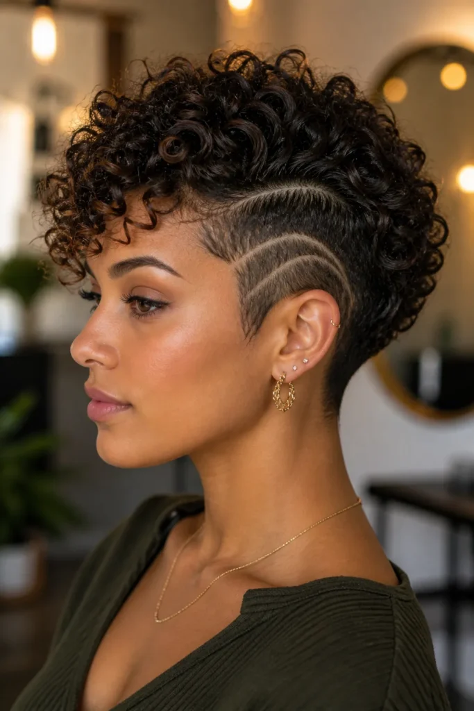 Halo Twist Curly Pixie