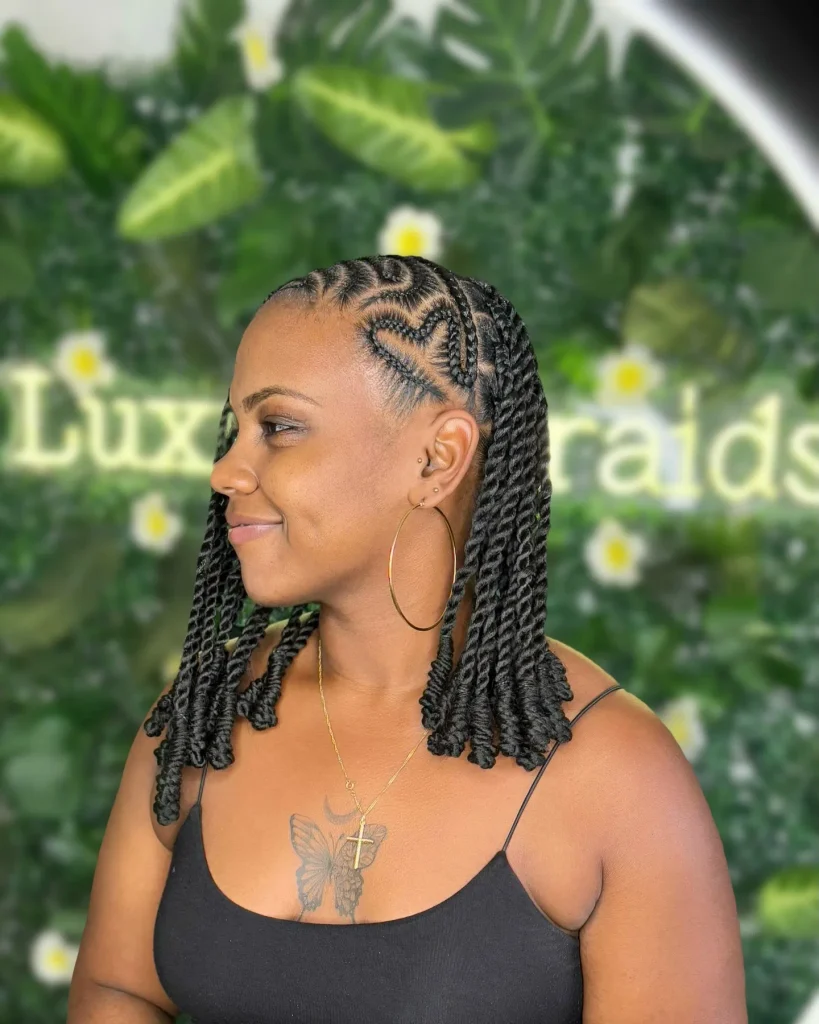 Heart Parted Mini Twists