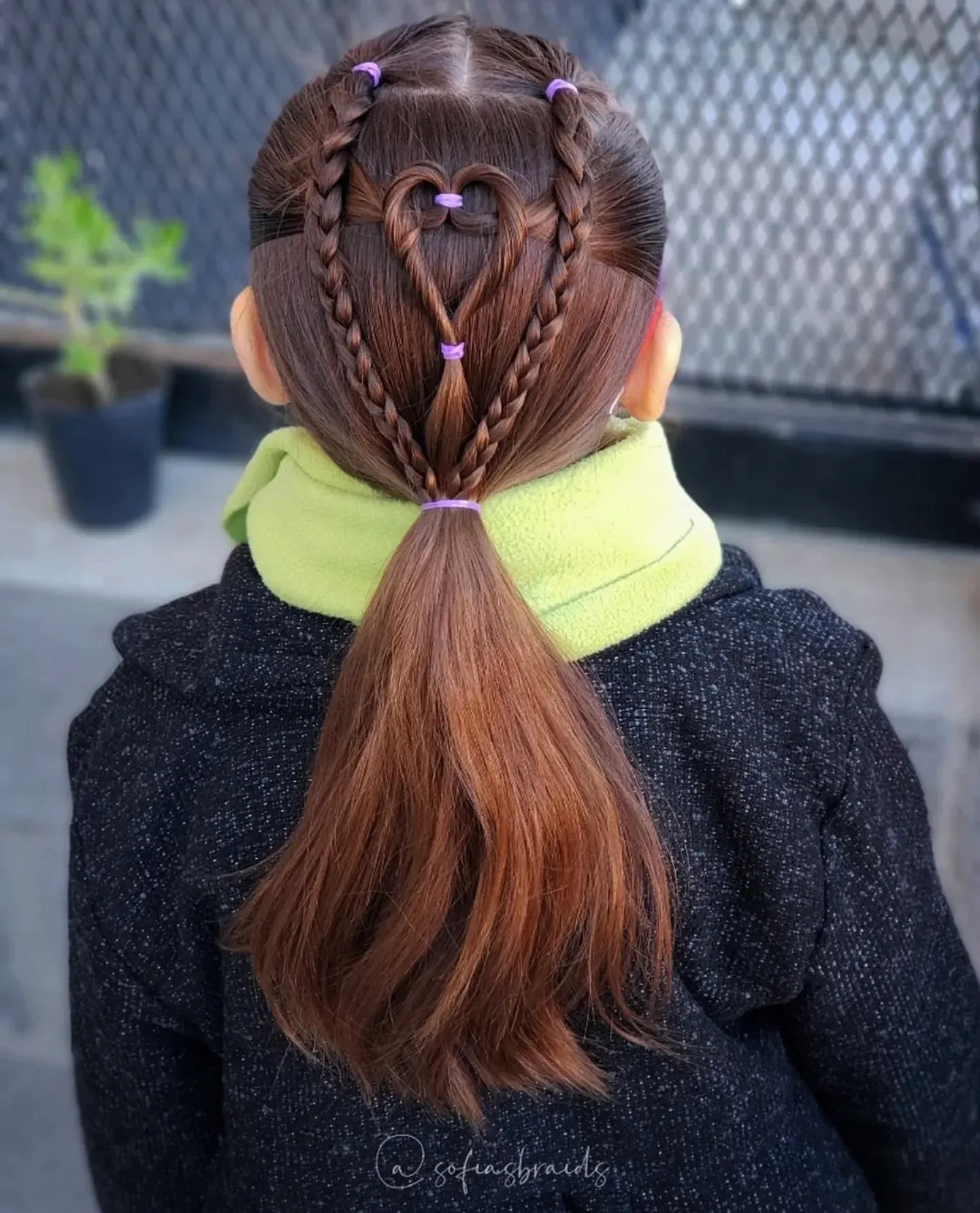 Heart Shaped Braid Ponytail