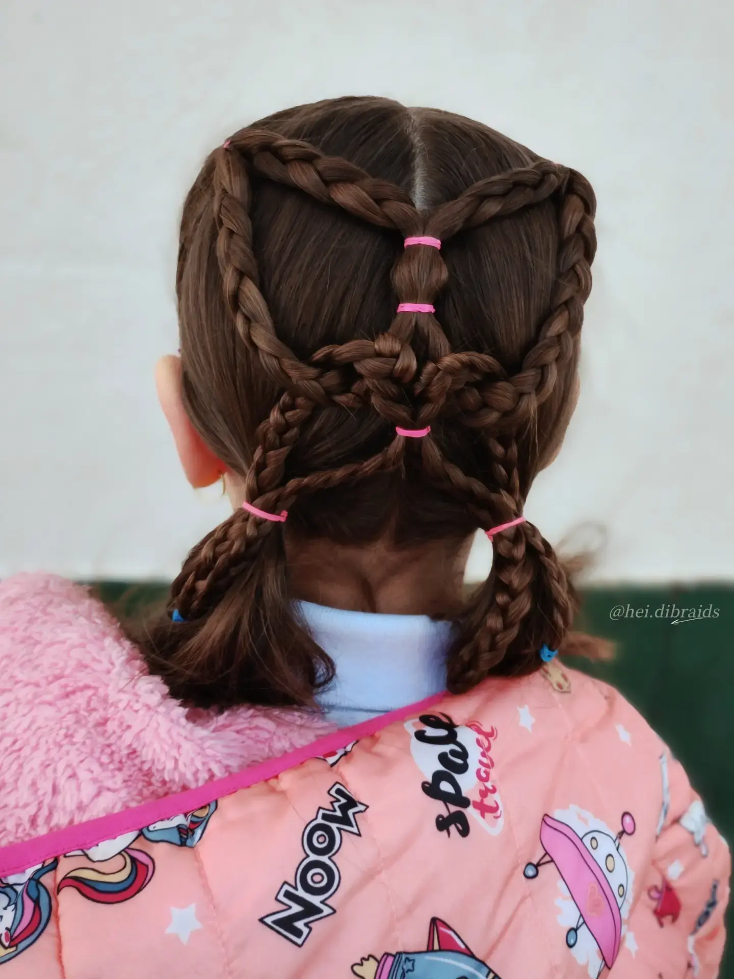Heart Shaped Braided Pigtails