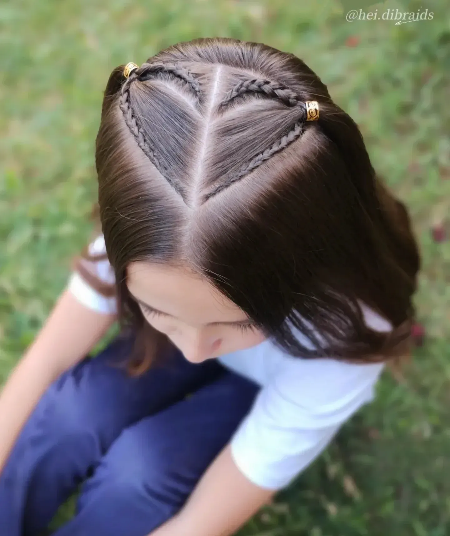Heart Shaped Side Braids