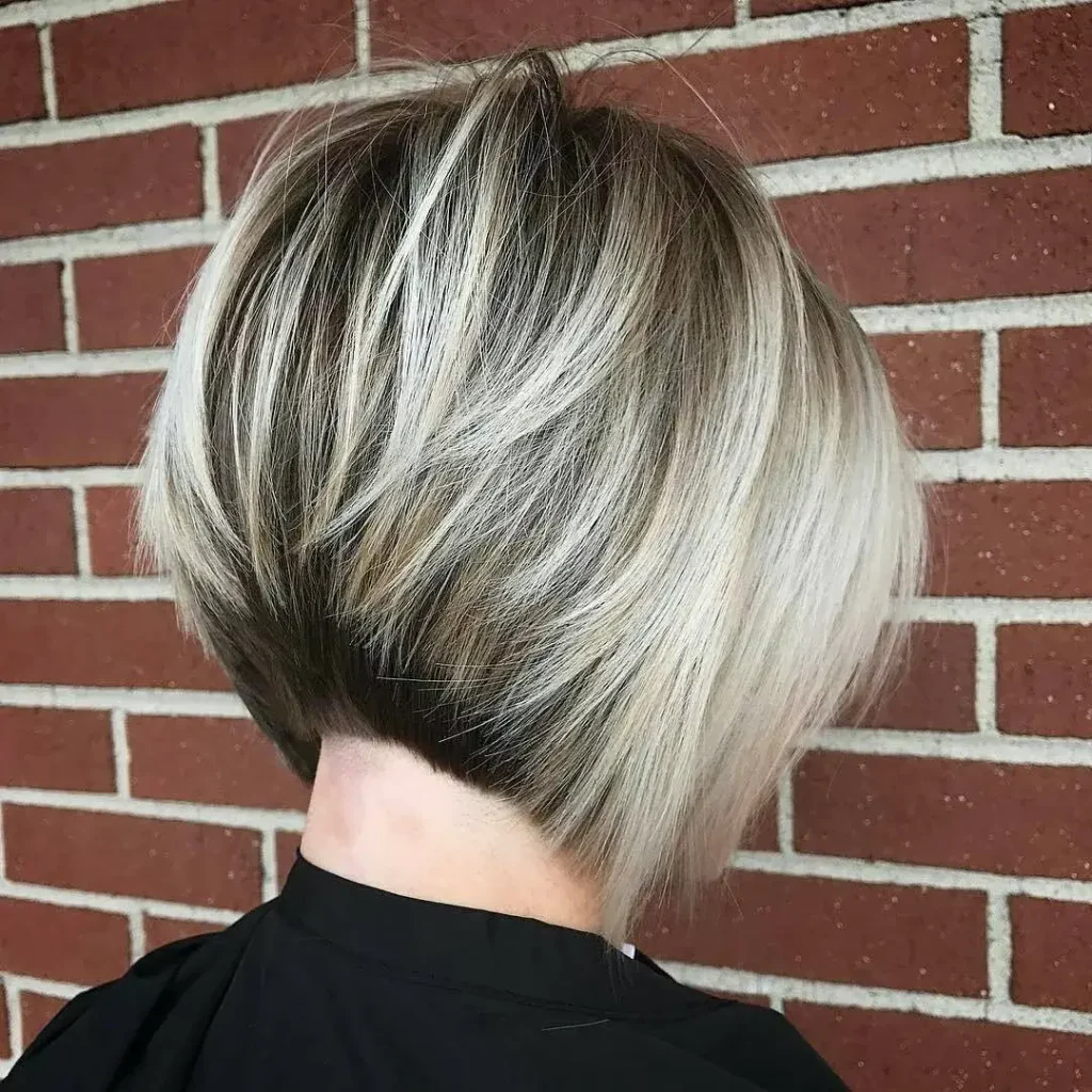 Highlighted Angled Stacked Bob