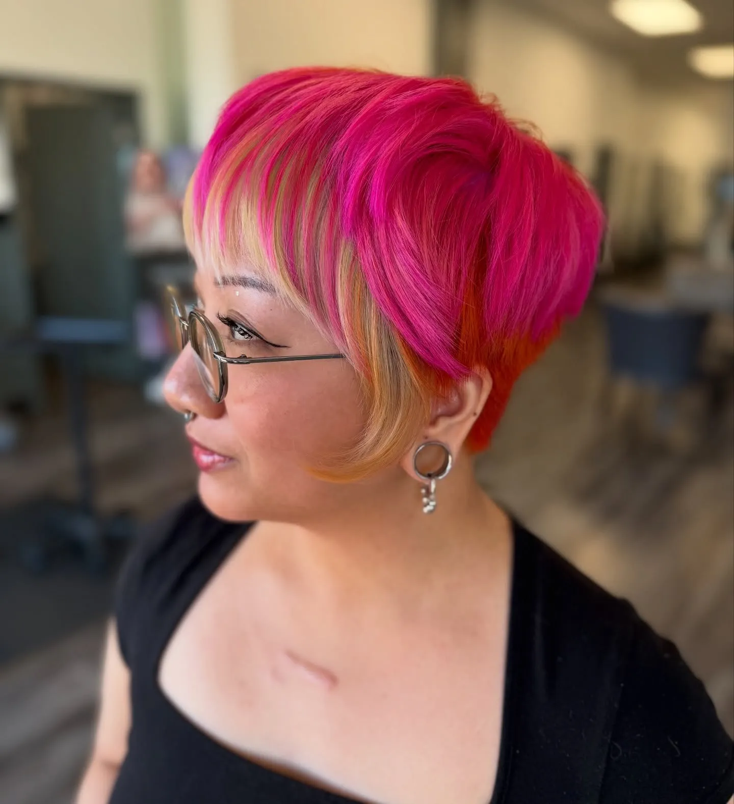 Hot Pink Orange Pixie Bob