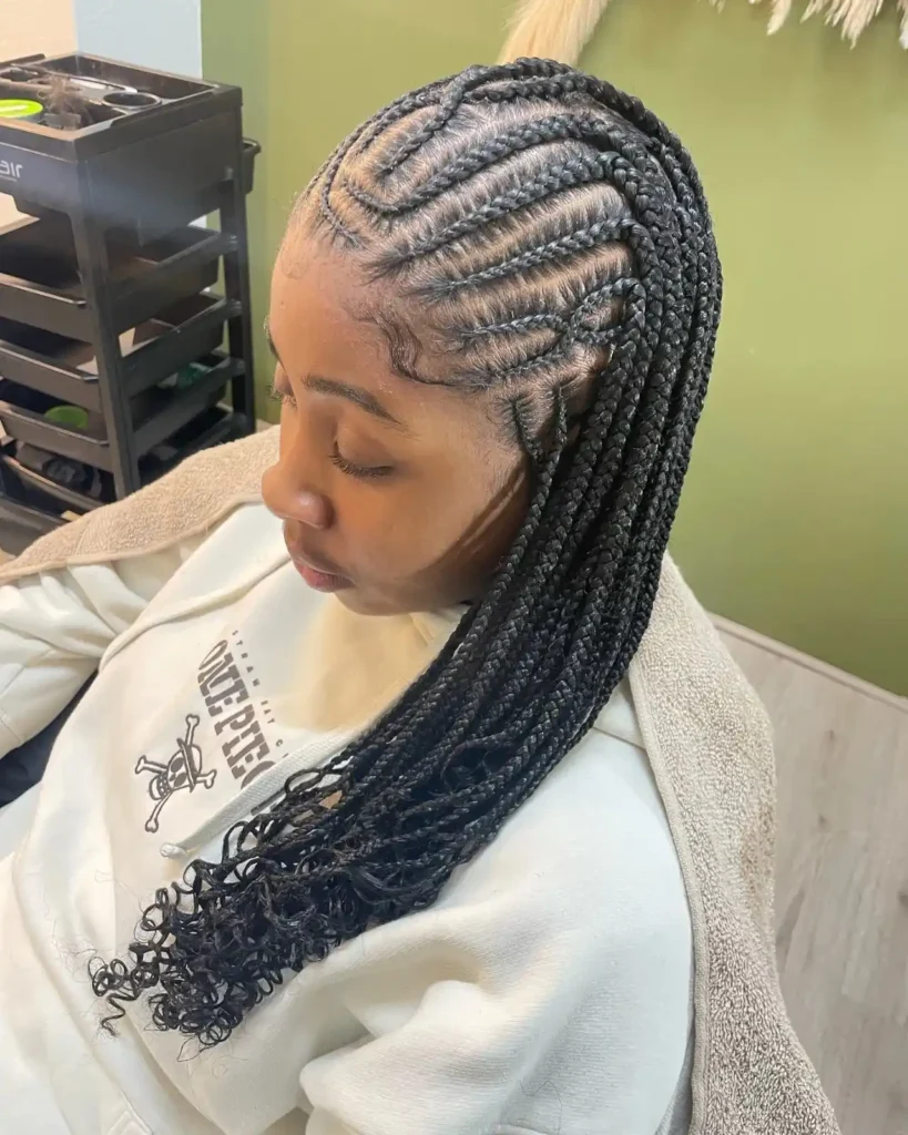 Infinity Parting Fulani Braids
