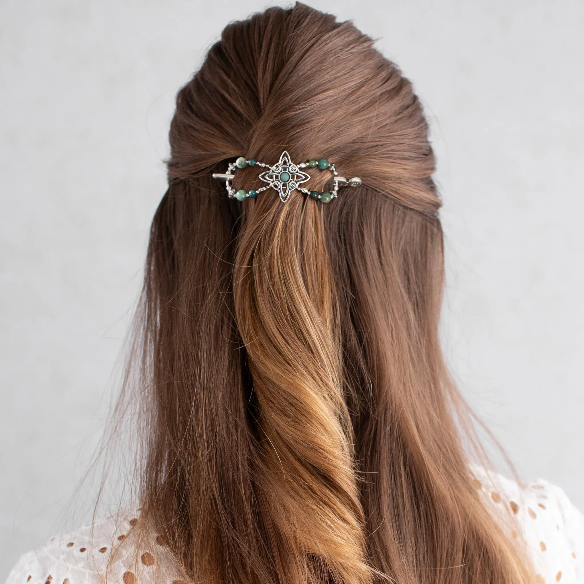 Jeweled Twist Half Up
