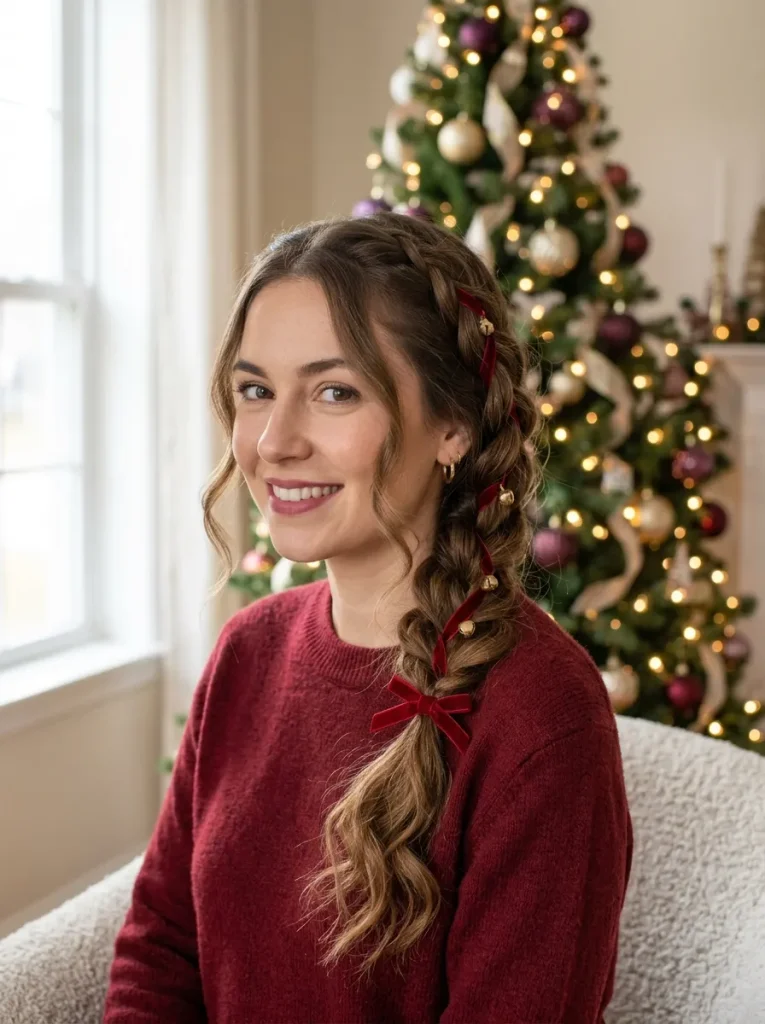 Jingle Bell Ribbon Braid