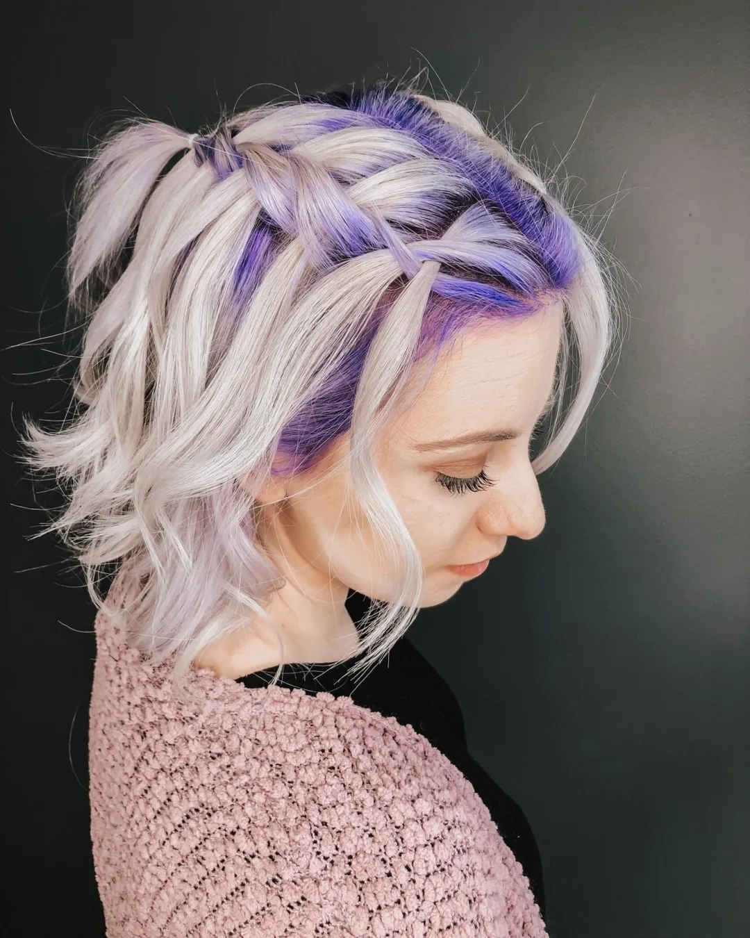 Lavender Crown Braid