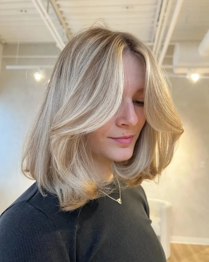 Layered Buttercream Long Bob