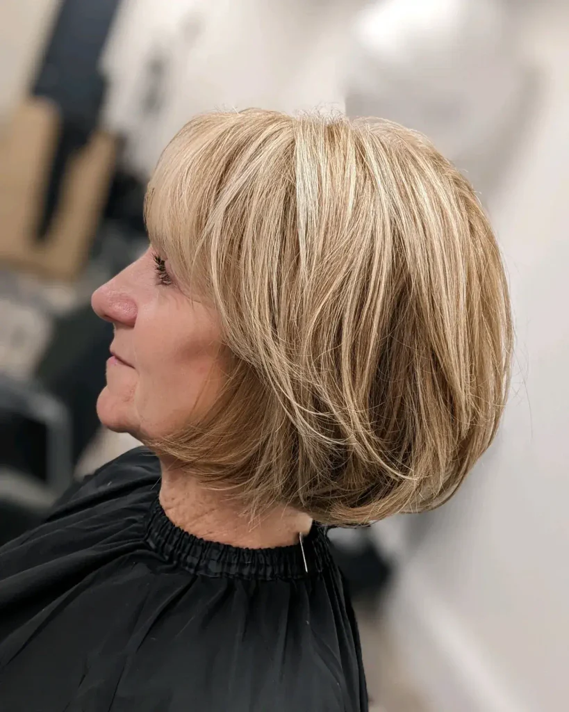 Layered Chin-Length Bob