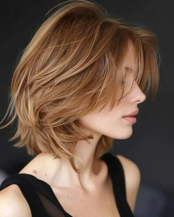 Layered Feathered Italian Bob