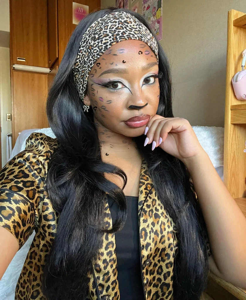 Leopard Print Glam Waves