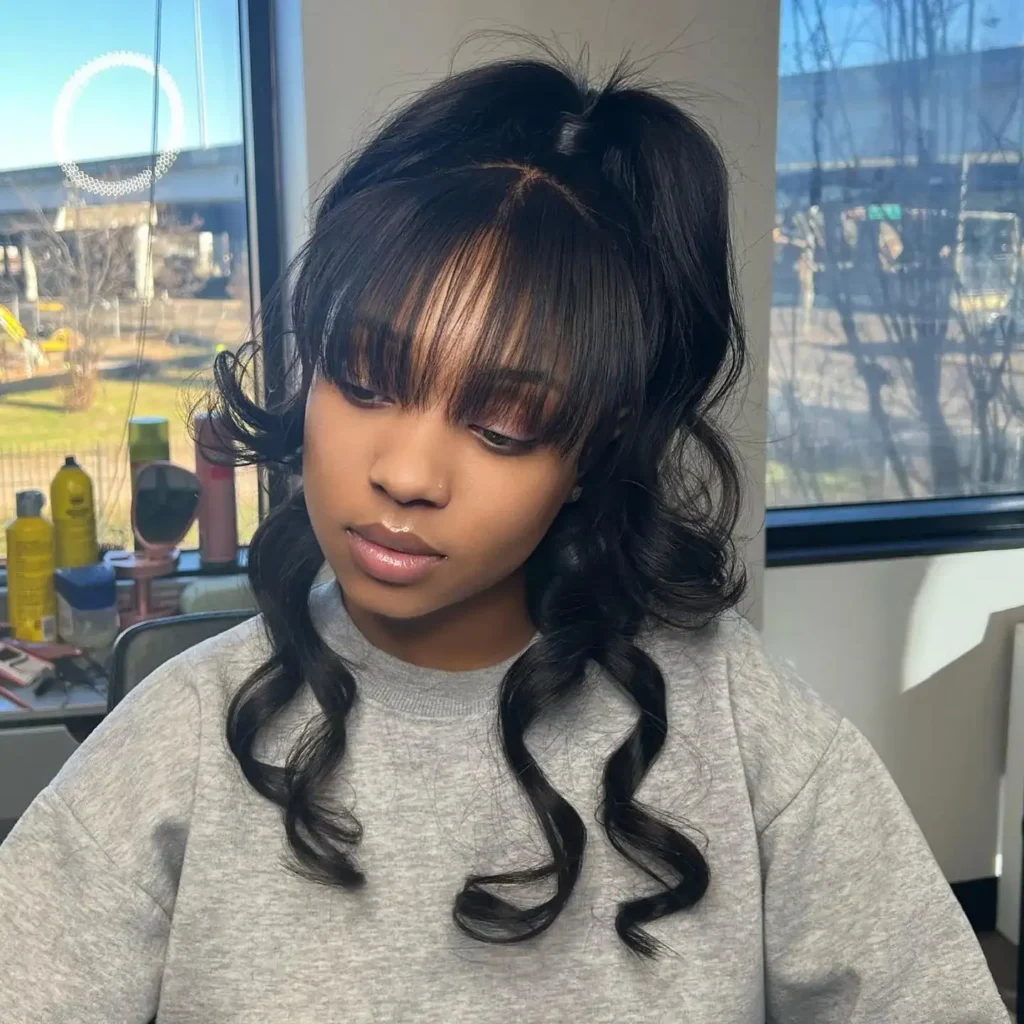 Light wispy see through bangs