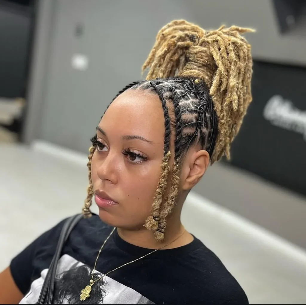 Loc Pony Braided Front