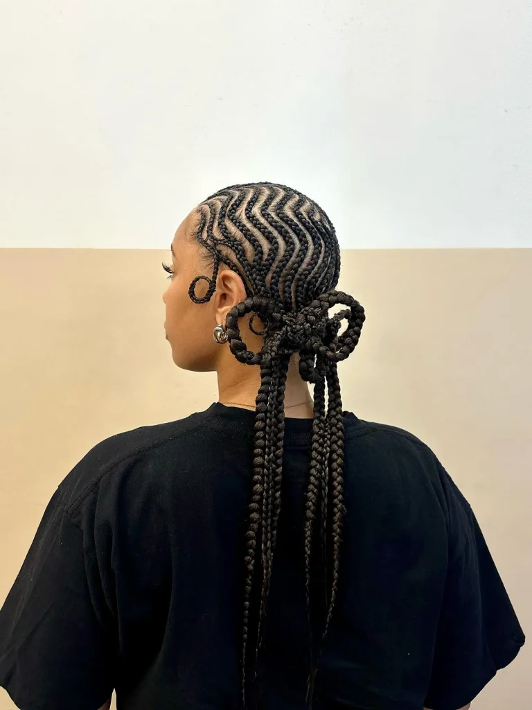 Long Curly Pigtail Braids