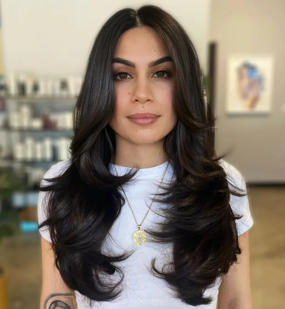 Long Voluminous Layered Hair