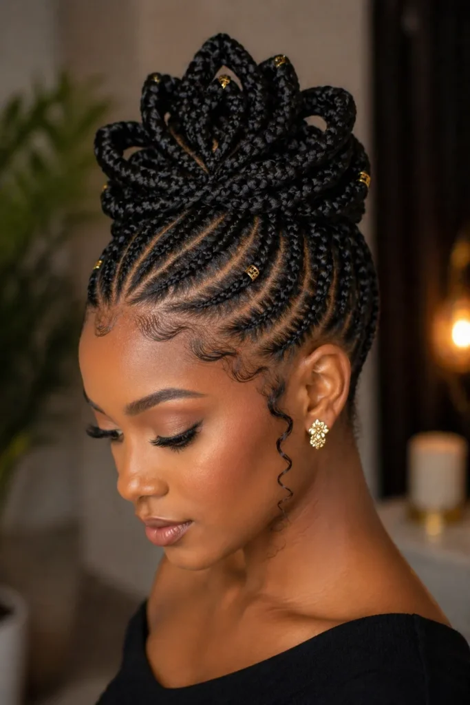 Lotus Braided Crown