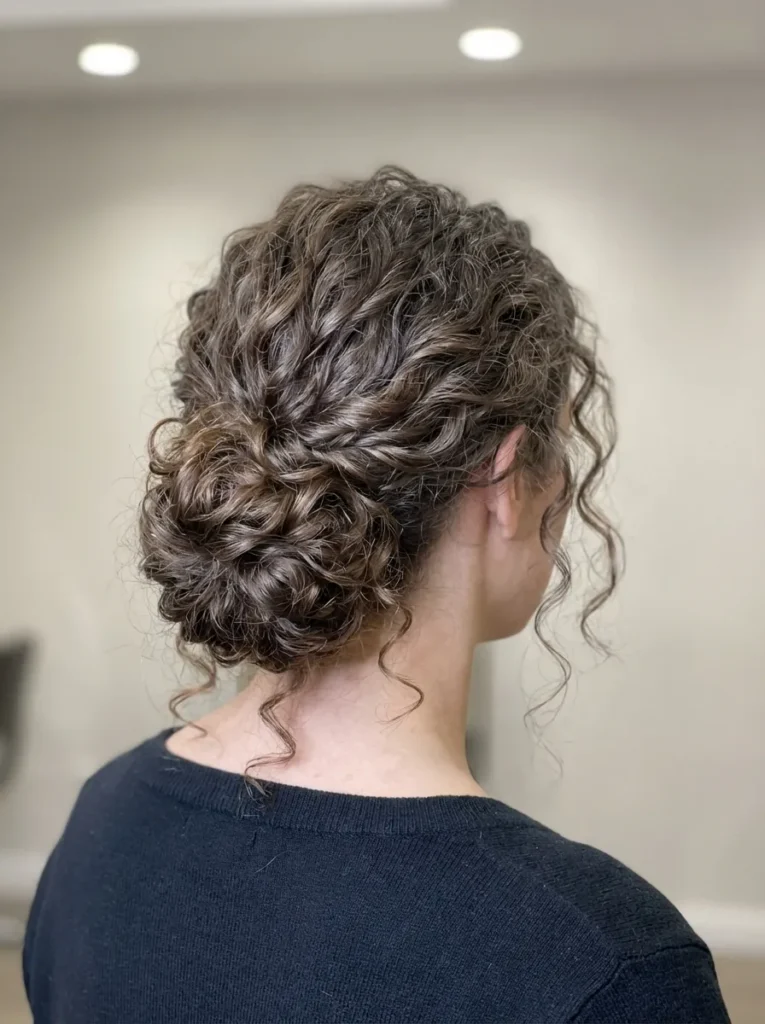 Low Curly Bun