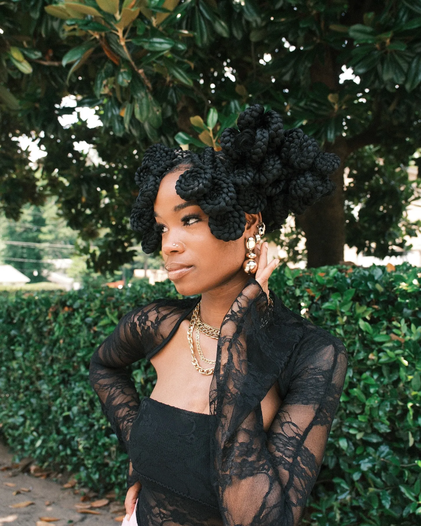 Majestic Braided Halo Upstyle