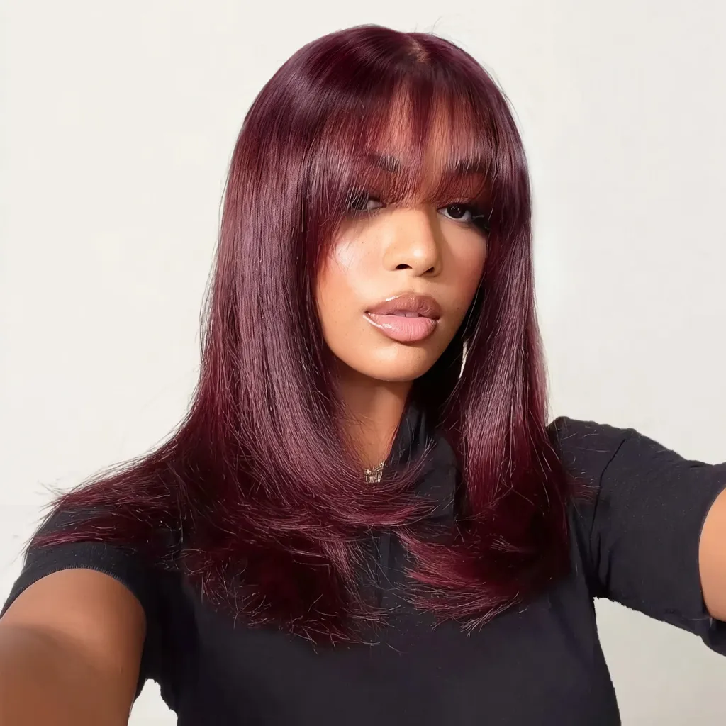 Merlot Feather Bob