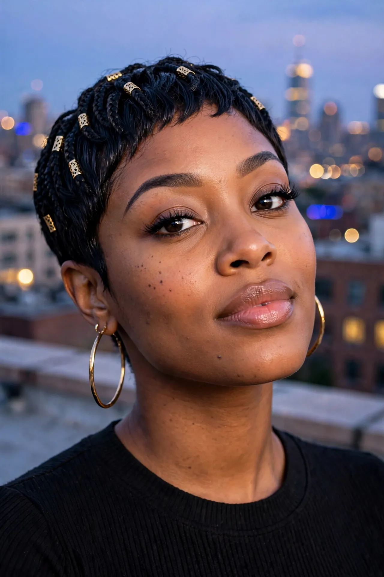 Micro Braided Pixie Cut