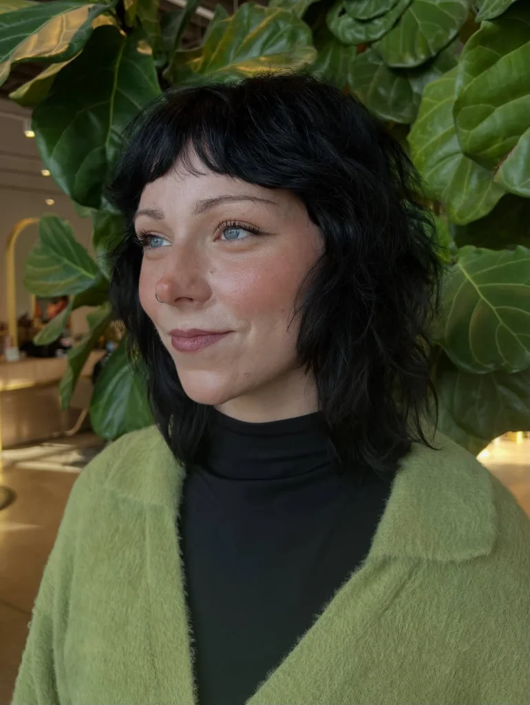 Midnight Layered Shaggy Bob