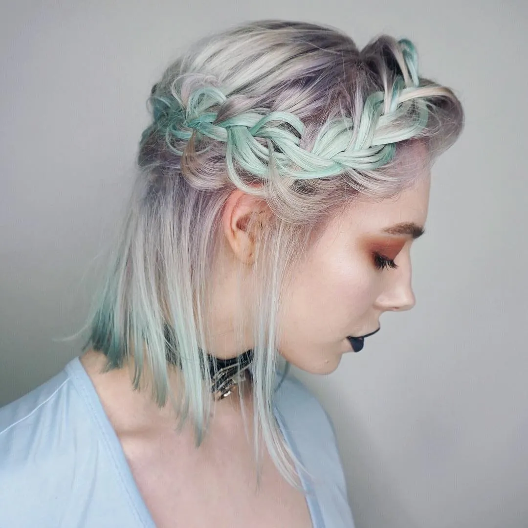 Mint Crown Braid