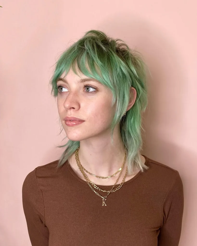 Mint Drift Layered Shag