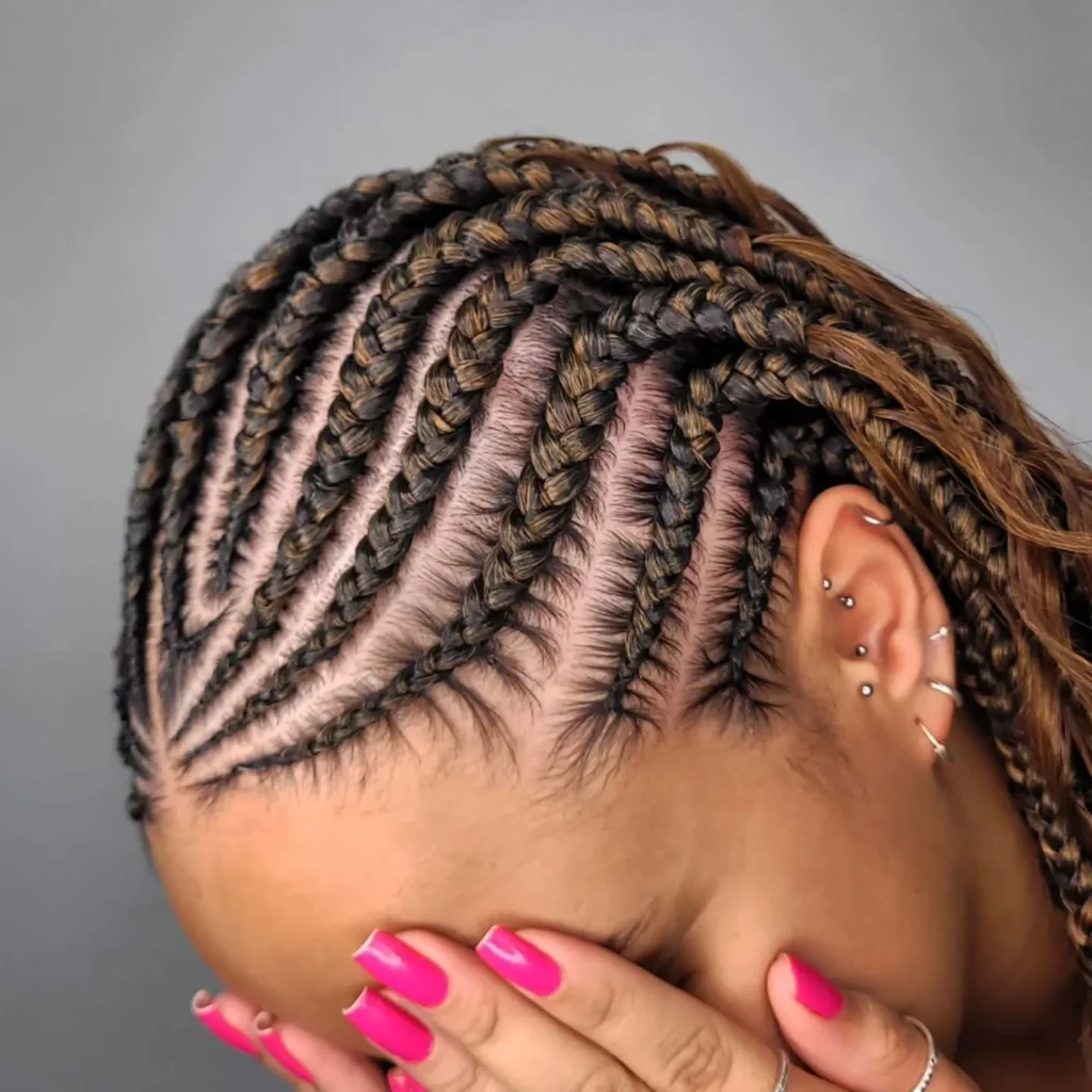 Mixed Tone Fulani Braids