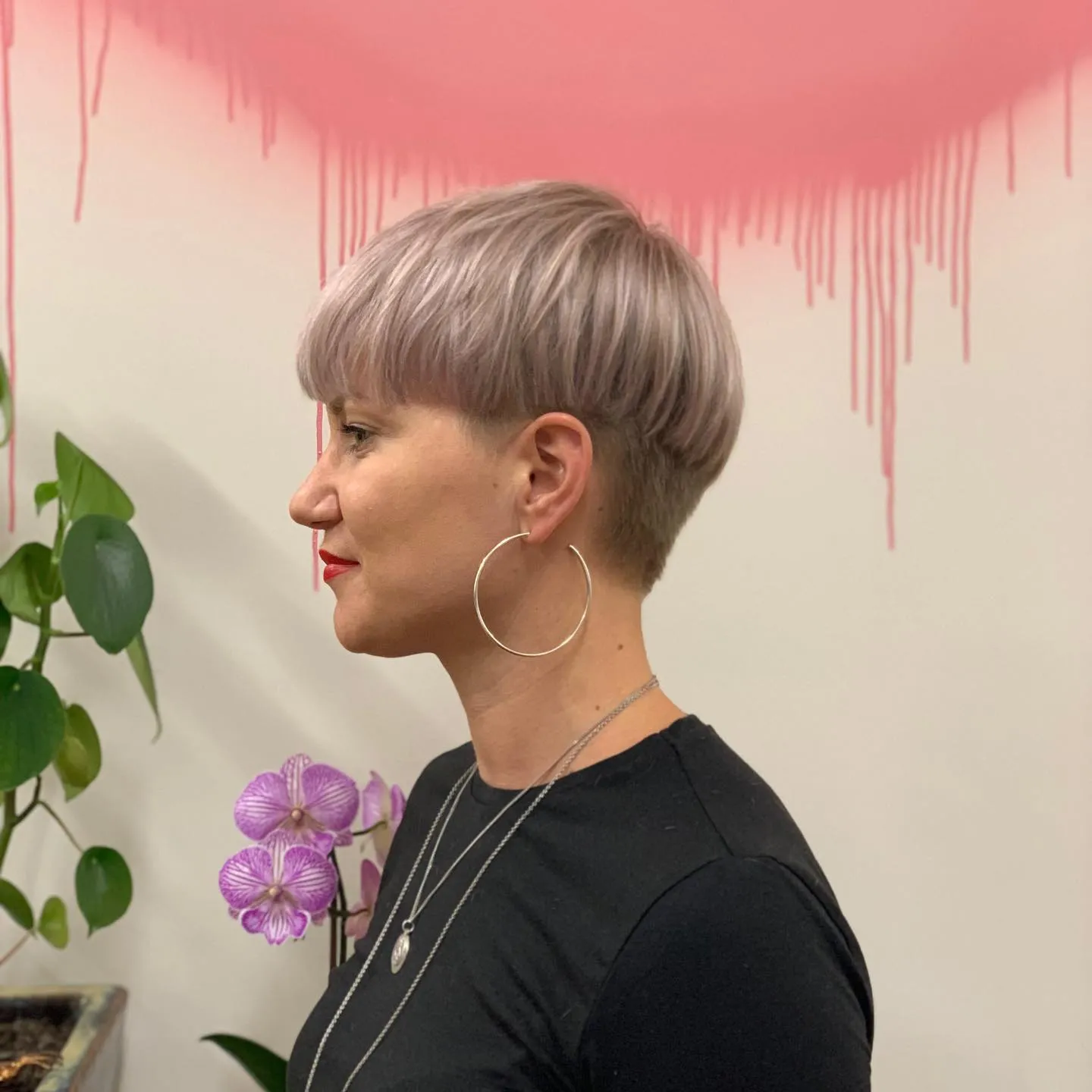 Mushroom Taupe Pixie Cut