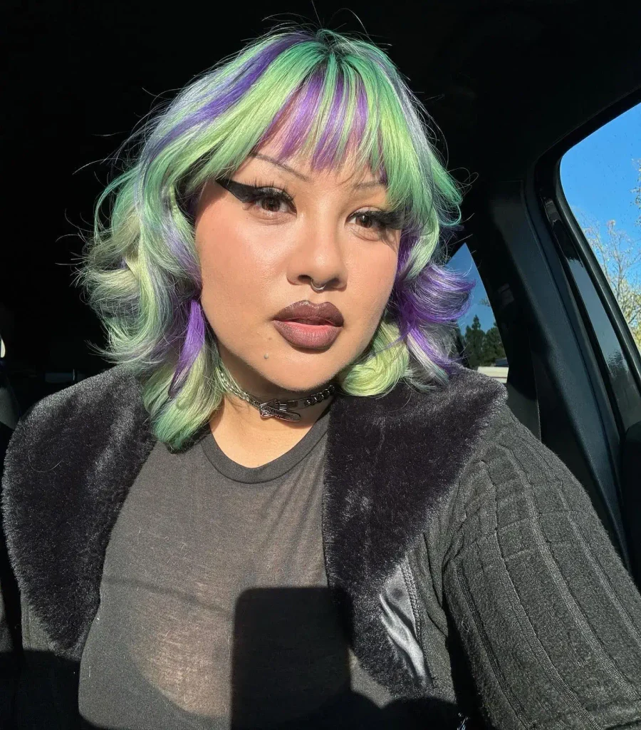 Mystical Green Purple Bob