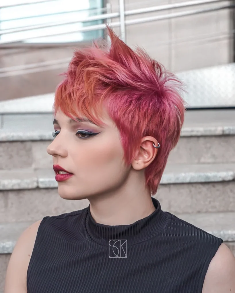 Neon Flame Razor Shag