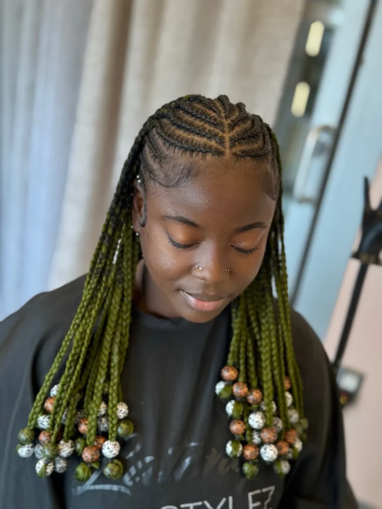 Olive Toned Fulani Braids