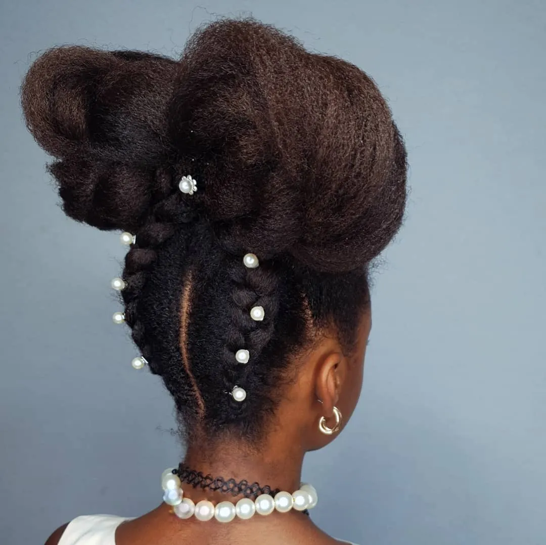 Pearl Adorned High Puff