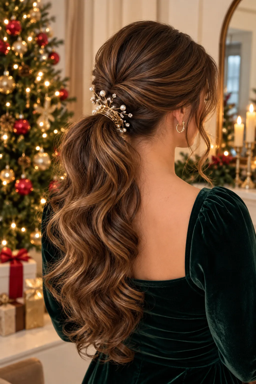 Pearl Branch Twisted Ponytail