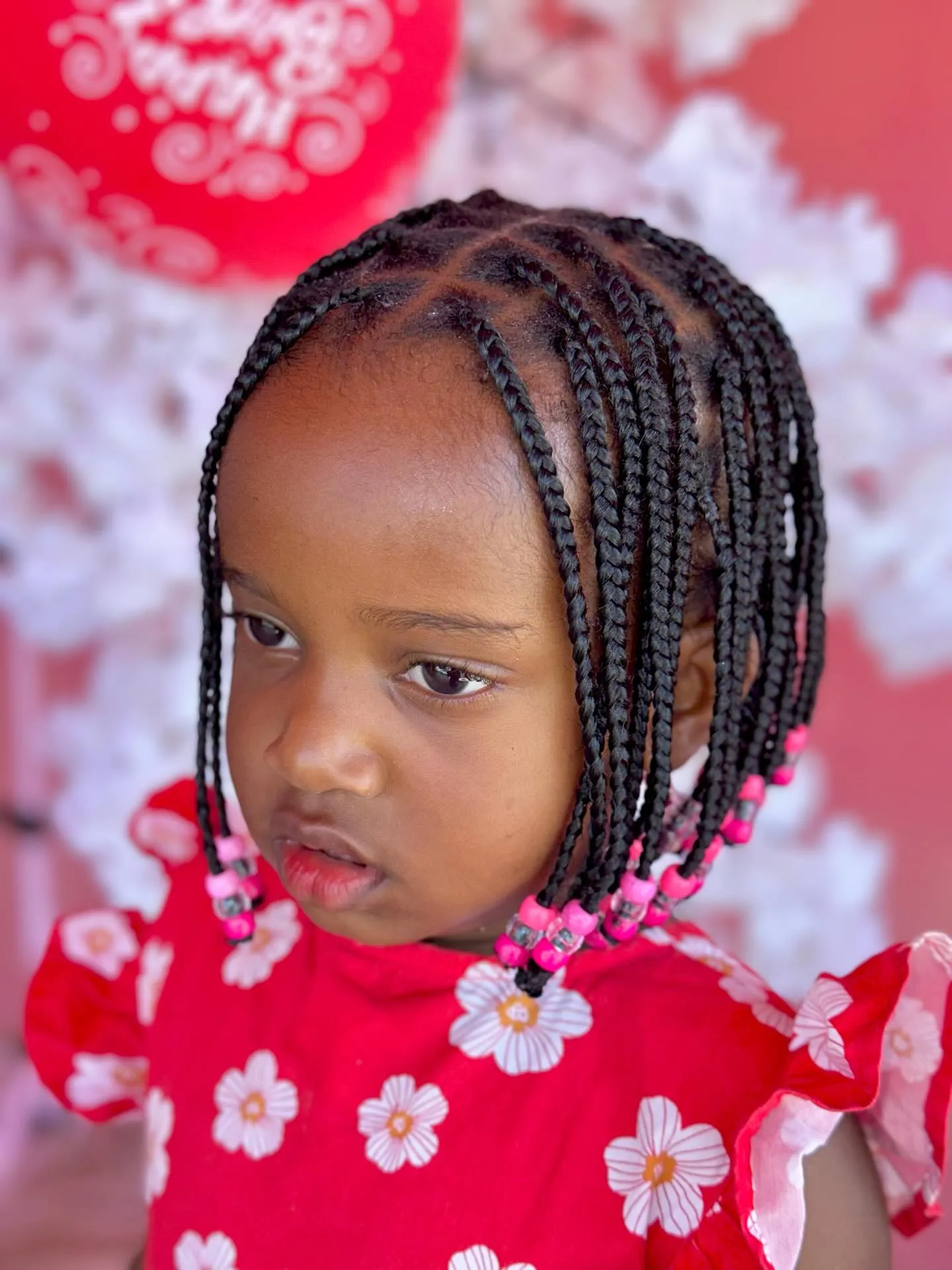 Pink Tipped Bob Box Braids