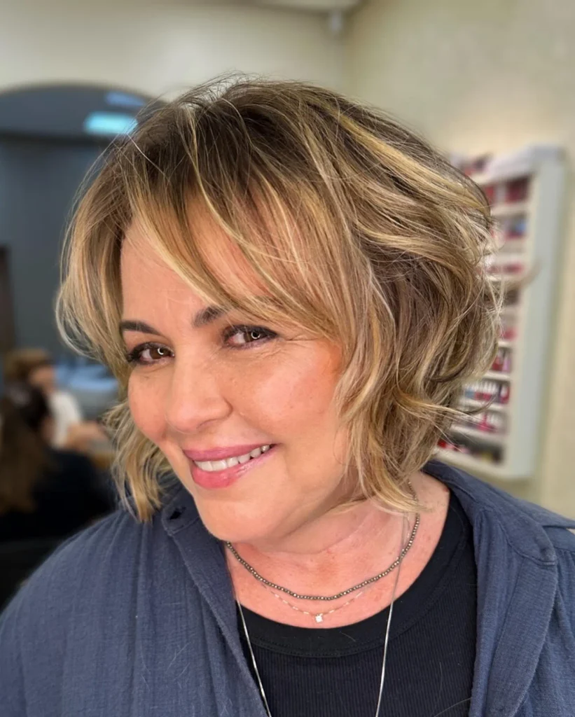 Polished Layered Side Bangs