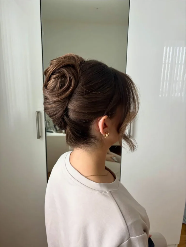Polished Swirled Updo