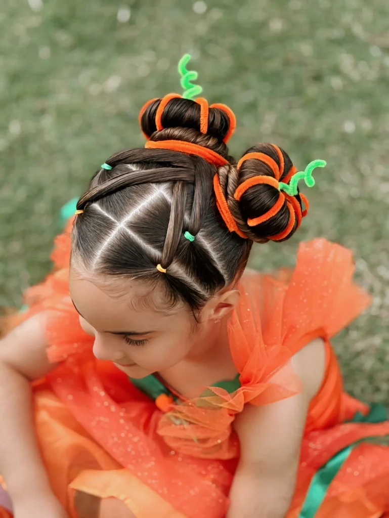 Pumpkin Patch Space Buns