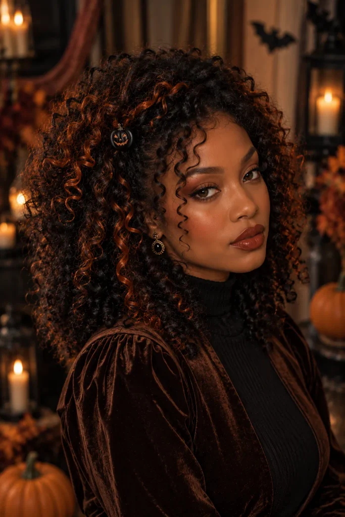 Pumpkin Spice Curly Halo