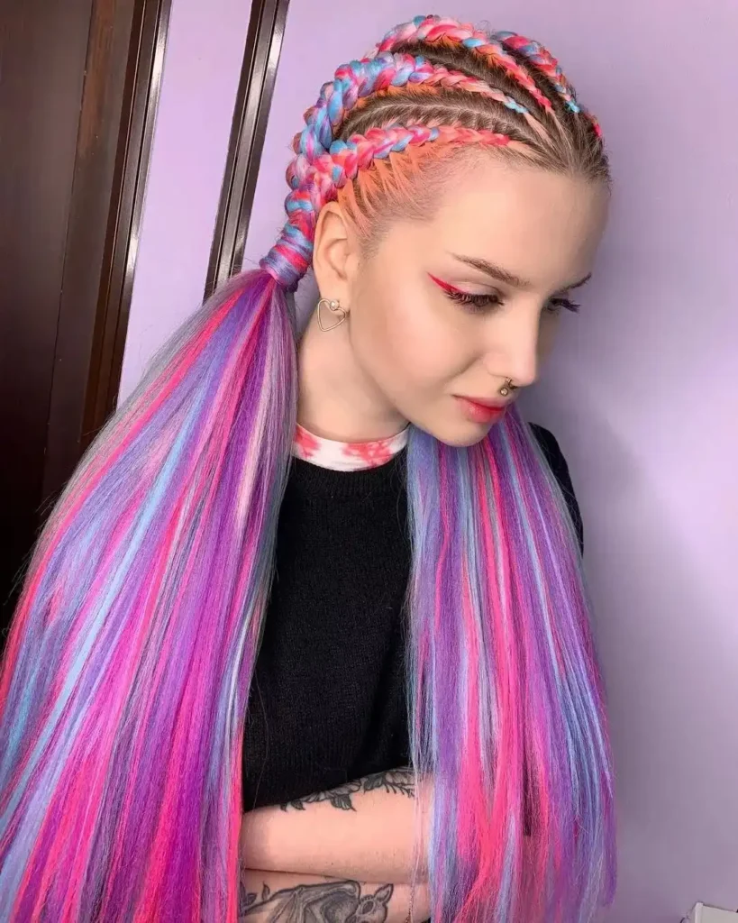 Rainbow Freaknik Flavor Braids